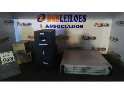 LOTE 023 - 01 ESTABILIZADOR DE TENSÃO MARCA MICROSOL, 01 TRANSFORMADOR PARA IMPRESSORAS LASER, 01 TRANSFORMADOR BIVOLT MARCA AUDIOFIX E 01 NOBREAK. (NO ESTADO) ATENÇÃO! FAZER A VISITAÇÃO ANTES DE ARREMATAR, NÃO SABEMOS SE FUNCIONA, LEILÃO NÃO TEM GARANTIA E NEM DEVOLUÇÃO, SUJEITO A POSSÍVEIS AVARIAS VISÍVEIS/OCULTAS E/OU AUSÊNCIA DE COMPONENTES.