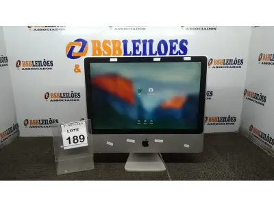 LOTE 189 - 01 IMAC APPLE. (NO ESTADO) ATENÇÃO! FAZER A VISITAÇÃO ANTES DE ARREMATAR, NÃO SABEMOS SE FUNCIONA, LEILÃO NÃO TEM GARANTIA E NEM DEVOLUÇÃO, SUJEITO A POSSÍVEIS AVARIAS VISÍVEIS/OCULTAS E/OU AUSÊNCIA DE COMPONENTES.