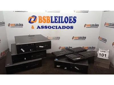 LOTE 101 - 04 CPUS MARCA HP E 02 TECLADOS DE PC. (NO ESTADO) ATENÇÃO! FAZER A VISITAÇÃO ANTES DE ARREMATAR, NÃO SABEMOS SE FUNCIONA, LEILÃO NÃO TEM GARANTIA E NEM DEVOLUÇÃO, SUJEITO A POSSÍVEIS AVARIAS VISÍVEIS/OCULTAS E/OU AUSÊNCIA DE COMPONENTES.