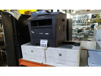 LOTE 002 - 02 IMPRESSORAS MARCA HP MODELOS M404DW E M402N E 01 IMPRESSORA MARCA BROTHER MODELO MFC-8512DN. (NO ESTADO) ATENÇÃO! FAZER A VISITAÇÃO ANTES DE ARREMATAR, NÃO SABEMOS SE FUNCIONA, LEILÃO NÃO TEM GARANTIA E NEM DEVOLUÇÃO, SUJEITO A POSSÍVEIS AVARIAS VISÍVEIS/OCULTAS E/OU AUSÊNCIA DE COMPONENTES.