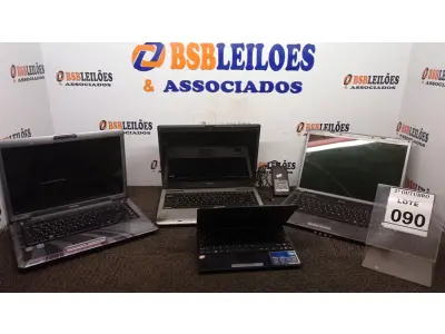 LOTE 090 - 03 NOTEBOOKS DE MARCAS E MODELOS DIVERSOS E 01 NETBOOK MARCA ASUS. (NO ESTADO) ATENÇÃO! FAZER A VISITAÇÃO ANTES DE ARREMATAR, NÃO SABEMOS SE FUNCIONA, LEILÃO NÃO TEM GARANTIA E NEM DEVOLUÇÃO, SUJEITO A POSSÍVEIS AVARIAS VISÍVEIS/OCULTAS E/OU AUSÊNCIA DE COMPONENTES.