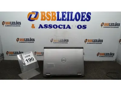 LOTE 190 - 01 NOTEBOOK MARCA DELL. (NO ESTADO) ATENÇÃO! FAZER A VISITAÇÃO ANTES DE ARREMATAR, NÃO SABEMOS SE FUNCIONA, LEILÃO NÃO TEM GARANTIA E NEM DEVOLUÇÃO, SUJEITO A POSSÍVEIS AVARIAS VISÍVEIS/OCULTAS E/OU AUSÊNCIA DE COMPONENTES.