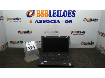 LOTE 193 - 01 NOTEBOOK MARCA LENOVO THINKPAD. (NO ESTADO) ATENÇÃO! FAZER A VISITAÇÃO ANTES DE ARREMATAR, NÃO SABEMOS SE FUNCIONA, LEILÃO NÃO TEM GARANTIA E NEM DEVOLUÇÃO, SUJEITO A POSSÍVEIS AVARIAS VISÍVEIS/OCULTAS E/OU AUSÊNCIA DE COMPONENTES.