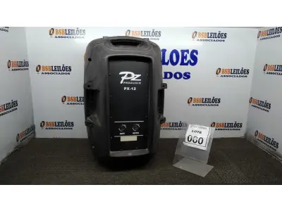 LOTE 060 - 01 CAIXA DE SOM MARCA PZ PRO ÁUDIO. (NO ESTADO) ATENÇÃO! FAZER A VISITAÇÃO ANTES DE ARREMATAR, NÃO SABEMOS SE FUNCIONA. LEILÃO NÃO TEM GARANTIA E NEM DEVOLUÇÃO, SUJEITO A POSSÍVEIS AVARIAS VISÍVEIS/OCULTAS E/OU AUSÊNCIA DE COMPONENTES