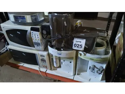 LOTE 025 - 02 PURIFICADORES DE ÁGUA MARCA IBBL, 02 MICRO-ONDAS, 01 CAFETEIRA E 01 UMIDIFICADOR. (NO ESTADO) ATENÇÃO! FAZER A VISITAÇÃO ANTES DE ARREMATAR, NÃO SABEMOS SE FUNCIONA, LEILÃO NÃO TEM GARANTIA E NEM DEVOLUÇÃO, SUJEITO A POSSÍVEIS AVARIAS VISÍVEIS/OCULTAS E/OU AUSÊNCIA DE COMPONENTES.