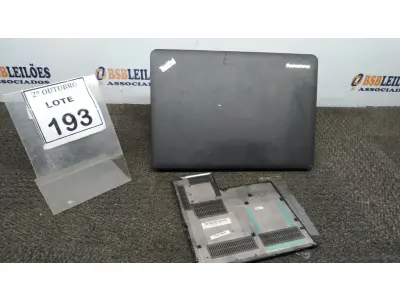 LOTE 193 - 01 NOTEBOOK MARCA LENOVO THINKPAD. (NO ESTADO) ATENÇÃO! FAZER A VISITAÇÃO ANTES DE ARREMATAR, NÃO SABEMOS SE FUNCIONA, LEILÃO NÃO TEM GARANTIA E NEM DEVOLUÇÃO, SUJEITO A POSSÍVEIS AVARIAS VISÍVEIS/OCULTAS E/OU AUSÊNCIA DE COMPONENTES.