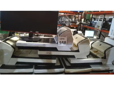 LOTE 168 - 08 SCANNERS MODELO FI-6230 MARCA FUJITSU E 01 MONITOR MARCA AOC. (NO ESTADO) ATENÇÃO! FAZER A VISITAÇÃO ANTES DE ARREMATAR, NÃO SABEMOS SE FUNCIONA, LEILÃO NÃO TEM GARANTIA E NEM DEVOLUÇÃO, SUJEITO A POSSÍVEIS AVARIAS VISÍVEIS/OCULTAS E/OU AUSÊNCIA DE COMPONENTES.