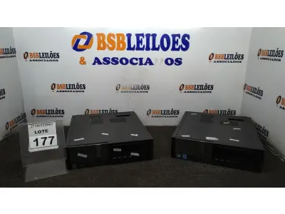 LOTE 177 - 02 CPUS MARCA DELL. (NO ESTADO) ATENÇÃO! FAZER A VISITAÇÃO ANTES DE ARREMATAR, NÃO SABEMOS SE FUNCIONA, LEILÃO NÃO TEM GARANTIA E NEM DEVOLUÇÃO, SUJEITO A POSSÍVEIS AVARIAS VISÍVEIS/OCULTAS E/OU AUSÊNCIA DE COMPONENTES.