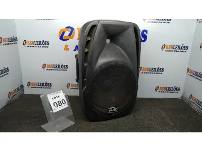 LOTE 080 - 01 CAIXA DE SOM MARCA PZ PRO ÁUDIO. (NO ESTADO) ATENÇÃO! FAZER A VISITAÇÃO ANTES DE ARREMATAR, NÃO SABEMOS SE FUNCIONA. LEILÃO NÃO TEM GARANTIA E NEM DEVOLUÇÃO, SUJEITO A POSSÍVEIS AVARIAS VISÍVEIS/OCULTAS E/OU AUSÊNCIA DE COMPONENTES