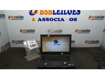 LOTE 190 - 01 NOTEBOOK MARCA DELL. (NO ESTADO) ATENÇÃO! FAZER A VISITAÇÃO ANTES DE ARREMATAR, NÃO SABEMOS SE FUNCIONA, LEILÃO NÃO TEM GARANTIA E NEM DEVOLUÇÃO, SUJEITO A POSSÍVEIS AVARIAS VISÍVEIS/OCULTAS E/OU AUSÊNCIA DE COMPONENTES.