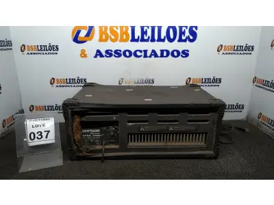 LOTE 037 - 01 AMPLIFICADOR DE SOM MODELO NPRH 1400 SUPER MARCA WATTSOM. (NO ESTADO) ATENÇÃO! FAZER A VISITAÇÃO ANTES DE ARREMATAR, NÃO SABEMOS SE FUNCIONA, LEILÃO NÃO TEM GARANTIA E NEM DEVOLUÇÃO, SUJEITO A POSSÍVEIS AVARIAS VISÍVEIS/OCULTAS E/OU AUSÊNCIA DE COMPONENTES.