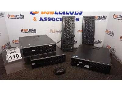 LOTE 110 - 03 CPUS MARCA HP, 01 MOUSE E 02 TECLADOS PARA PC. (NO ESTADO) ATENÇÃO! FAZER A VISITAÇÃO ANTES DE ARREMATAR, NÃO SABEMOS SE FUNCIONA, LEILÃO NÃO TEM GARANTIA E NEM DEVOLUÇÃO, SUJEITO A POSSÍVEIS AVARIAS VISÍVEIS/OCULTAS E/OU AUSÊNCIA DE COMPONENTES.