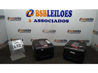 LOTE 022 - 02 IMPRESSORAS DE ETIQUETAS MARCA HONEYWELL. (NO ESTADO) ATENÇÃO! FAZER A VISITAÇÃO ANTES DE ARREMATAR, NÃO SABEMOS SE FUNCIONA, LEILÃO NÃO TEM GARANTIA E NEM DEVOLUÇÃO, SUJEITO A POSSÍVEIS AVARIAS VISÍVEIS/OCULTAS E/OU AUSÊNCIA DE COMPONENTES.