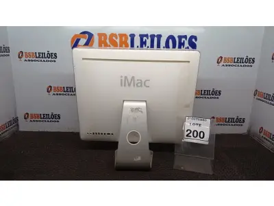 LOTE 200 - 01 IMAC APPLE. (NO ESTADO) ATENÇÃO! FAZER A VISITAÇÃO ANTES DE ARREMATAR, NÃO SABEMOS SE FUNCIONA, LEILÃO NÃO TEM GARANTIA E NEM DEVOLUÇÃO, SUJEITO A POSSÍVEIS AVARIAS VISÍVEIS/OCULTAS E/OU AUSÊNCIA DE COMPONENTES.