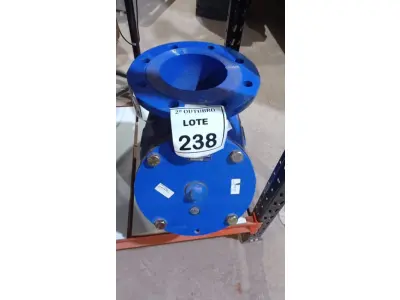 LOTE 238 - 01 VÁLVULA DE RETENÇÃO TIPO Y FLANGEADA. (NO ESTADO) ATENÇÃO! FAZER A VISITAÇÃO ANTES DE ARREMATAR, NÃO SABEMOS SE FUNCIONA, LEILÃO NÃO TEM GARANTIA E NEM DEVOLUÇÃO, SUJEITO A POSSÍVEIS AVARIAS VISÍVEIS/OCULTAS E/OU AUSÊNCIA DE COMPONENTES.