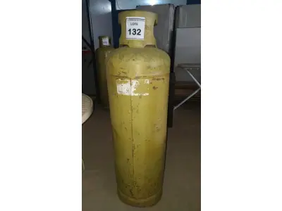 LOTE 132 - 01 BOTIJÃO DE GÁS VAZIO P45. (NO ESTADO EM QUE SE ENCONTRA. SUJEITO A AVARIAS OCULTAS/VISÍVEIS.)