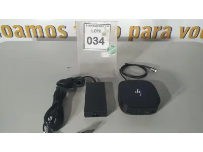 LOTE 034 - 01 DOCKING STATION HP HSN-IX02.(NOVO) (NO ESTADO EM QUE SE ENCONTRA. SUJEITO A AVARIAS OCULTAS/VISÍVEIS.)