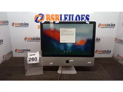 LOTE 260 - 01 IMAC APPLE. (NO ESTADO) ATENÇÃO! FAZER A VISITAÇÃO ANTES DE ARREMATAR, NÃO SABEMOS SE FUNCIONA, LEILÃO NÃO TEM GARANTIA E NEM DEVOLUÇÃO, SUJEITO A POSSÍVEIS AVARIAS VISÍVEIS/OCULTAS E/OU AUSÊNCIA DE COMPONENTES.