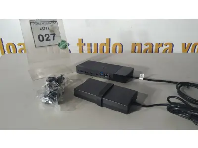 LOTE 027 - 01 DOCKING STATION DELL WD19 (NOVO).(NO ESTADO EM QUE SE ENCONTRA. SUJEITO A AVARIAS OCULTAS/VISÍVEIS.)