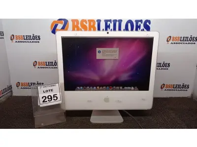 LOTE 295 - 01 IMAC APPLE. (NO ESTADO) ATENÇÃO! FAZER A VISITAÇÃO ANTES DE ARREMATAR, NÃO SABEMOS SE FUNCIONA, LEILÃO NÃO TEM GARANTIA E NEM DEVOLUÇÃO, SUJEITO A POSSÍVEIS AVARIAS VISÍVEIS/OCULTAS E/OU AUSÊNCIA DE COMPONENTES.