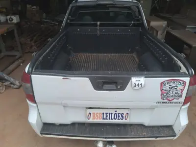 LOTE 341 - 01 CAMINHONETE CHEVROLET/MONTANA SPORT ALCOOL/GASOLINA, ANO 2011/2012 NA COR BRANCA. (OBS: APROXIMADAMENTE R$ 10.000,00 DE DÉBITO. (NO ESTADO)