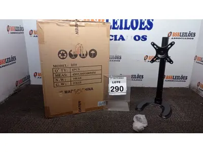 LOTE 290 - 01 CAIXA COM 06 SUPORTES PARA MONITORES MARCA DATEN. (NO ESTADO) ATENÇÃO! FAZER A VISITAÇÃO ANTES DE ARREMATAR, NÃO SABEMOS SE FUNCIONA, LEILÃO NÃO TEM GARANTIA E NEM DEVOLUÇÃO, SUJEITO A POSSÍVEIS AVARIAS VISÍVEIS/OCULTAS E/OU AUSÊNCIA DE COMPONENTES.