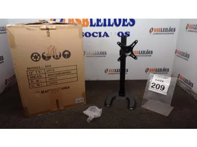 LOTE 209 - 01 CAIXA COM 06 SUPORTES PARA MONITORES MARCA DATEN. (NO ESTADO) ATENÇÃO! FAZER A VISITAÇÃO ANTES DE ARREMATAR, NÃO SABEMOS SE FUNCIONA, LEILÃO NÃO TEM GARANTIA E NEM DEVOLUÇÃO, SUJEITO A POSSÍVEIS AVARIAS VISÍVEIS/OCULTAS E/OU AUSÊNCIA DE COMPONENTES.