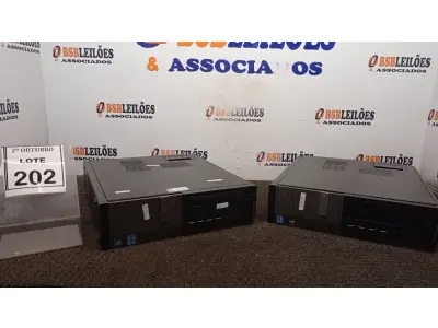 LOTE 202 - 02 CPUS MARCA DELL. (NO ESTADO) ATENÇÃO! FAZER A VISITAÇÃO ANTES DE ARREMATAR, NÃO SABEMOS SE FUNCIONA, LEILÃO NÃO TEM GARANTIA E NEM DEVOLUÇÃO, SUJEITO A POSSÍVEIS AVARIAS VISÍVEIS/OCULTAS E/OU AUSÊNCIA DE COMPONENTES.
