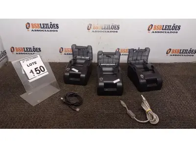 LOTE 150 - 03 IMPRESSORAS DE CUPOM. (NO ESTADO) ATENÇÃO! FAZER A VISITAÇÃO ANTES DE ARREMATAR, NÃO SABEMOS SE FUNCIONA, LEILÃO NÃO TEM GARANTIA E NEM DEVOLUÇÃO, SUJEITO A POSSÍVEIS AVARIAS VISÍVEIS/OCULTAS E/OU AUSÊNCIA DE COMPONENTES.