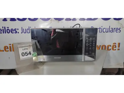 LOTE 054 - 01 MICRO-ONDAS BRASTEMP127 VOLTS. (NO ESTADO EM QUE SE ENCONTRA. SUJEITO A AVARIAS OCULTAS/VISÍVEIS.) BH1650N