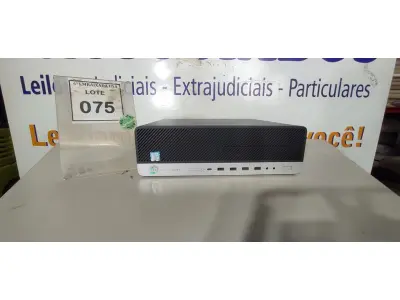 LOTE 075 - 01 CPU HP ELITEDESK COREI5 COM 8GB DE MEMORIA RAM. (NO ESTADO EM QUE SE ENCONTRA. SUJEITO A AVARIAS OCULTAS/VISÍVEIS.) 2UA7411N86