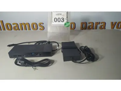 LOTE 003 - 01 DOCKING STATION DELL WD19 (NOVO).(NO ESTADO EM QUE SE ENCONTRA. SUJEITO A AVARIAS OCULTAS/VISÍVEIS.)