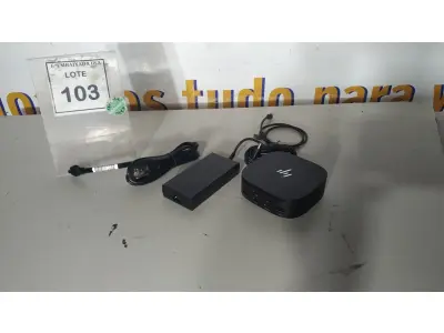 LOTE 103 - 01 DOCKING STATION HP HSN-IX02.(NOVO) (NO ESTADO EM QUE SE ENCONTRA. SUJEITO A AVARIAS OCULTAS/VISÍVEIS.)