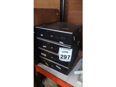 LOTE 297 - 04 CPUS MARCA DELL. (NO ESTADO) ATENÇÃO! FAZER A VISITAÇÃO ANTES DE ARREMATAR, NÃO SABEMOS SE FUNCIONA, LEILÃO NÃO TEM GARANTIA E NEM DEVOLUÇÃO, SUJEITO A POSSÍVEIS AVARIAS VISÍVEIS/OCULTAS E/OU AUSÊNCIA DE COMPONENTES.