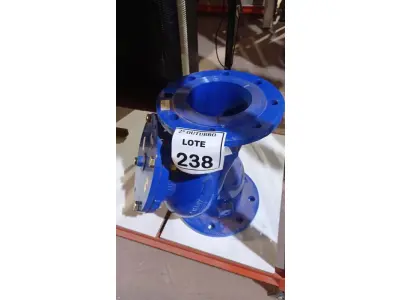 LOTE 238 - 01 VÁLVULA DE RETENÇÃO TIPO Y FLANGEADA. (NO ESTADO) ATENÇÃO! FAZER A VISITAÇÃO ANTES DE ARREMATAR, NÃO SABEMOS SE FUNCIONA, LEILÃO NÃO TEM GARANTIA E NEM DEVOLUÇÃO, SUJEITO A POSSÍVEIS AVARIAS VISÍVEIS/OCULTAS E/OU AUSÊNCIA DE COMPONENTES.