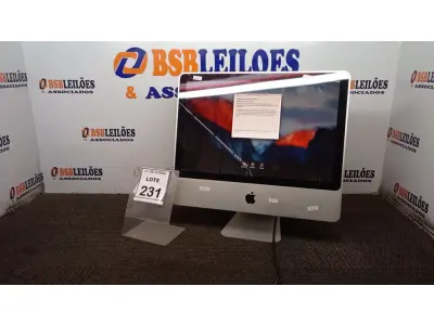 LOTE 231 - 01 IMAC APPLE. (NO ESTADO) ATENÇÃO! FAZER A VISITAÇÃO ANTES DE ARREMATAR, NÃO SABEMOS SE FUNCIONA, LEILÃO NÃO TEM GARANTIA E NEM DEVOLUÇÃO, SUJEITO A POSSÍVEIS AVARIAS VISÍVEIS/OCULTAS E/OU AUSÊNCIA DE COMPONENTES.
