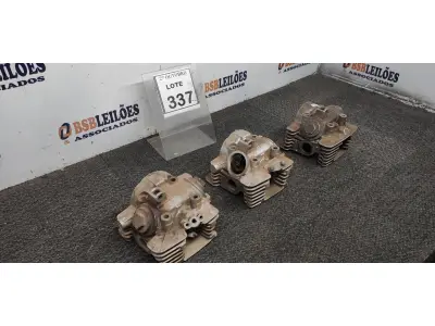 LOTE 337 - 03 CABEÇOTES PARA MOTO YAMAHA. (NO ESTADO) ATENÇÃO! FAZER A VISITAÇÃO ANTES DE ARREMATAR, NÃO SABEMOS SE FUNCIONA, LEILÃO NÃO TEM GARANTIA E NEM DEVOLUÇÃO, SUJEITO A POSSÍVEIS AVARIAS VISÍVEIS/OCULTAS E/OU AUSÊNCIA DE COMPONENTES.