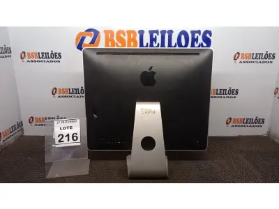 LOTE 216 - 01 IMAC APPLE. (NO ESTADO) ATENÇÃO! FAZER A VISITAÇÃO ANTES DE ARREMATAR, NÃO SABEMOS SE FUNCIONA, LEILÃO NÃO TEM GARANTIA E NEM DEVOLUÇÃO, SUJEITO A POSSÍVEIS AVARIAS VISÍVEIS/OCULTAS E/OU AUSÊNCIA DE COMPONENTES.