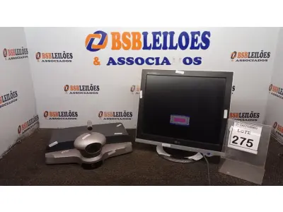 LOTE 275 - 01 APARELHO DE VIDEOCONFERÊNCIA MARCA PICTURETEL E 01 MONITOR MARCA LG. (NO ESTADO) ATENÇÃO! FAZER A VISITAÇÃO ANTES DE ARREMATAR, NÃO SABEMOS SE FUNCIONA, LEILÃO NÃO TEM GARANTIA E NEM DEVOLUÇÃO, SUJEITO A POSSÍVEIS AVARIAS VISÍVEIS/OCULTAS E/OU AUSÊNCIA DE COMPONENTES.