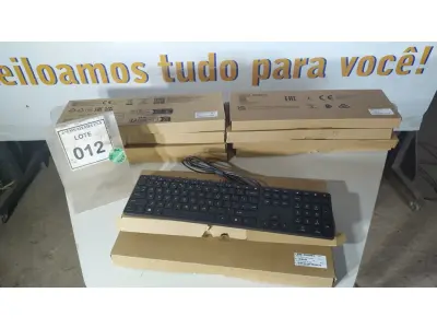 LOTE 012 - 10 TECLADOS DE COMPUTADOR. (NO ESTADO EM QUE SE ENCONTRA. SUJEITO A AVARIAS OCULTAS/VISÍVEIS.)
