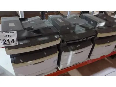 LOTE 214 - 03 IMPRESSORAS MODELO X364DN MARCA LEXMARK. (NO ESTADO) ATENÇÃO! FAZER A VISITAÇÃO ANTES DE ARREMATAR, NÃO SABEMOS SE FUNCIONA, LEILÃO NÃO TEM GARANTIA E NEM DEVOLUÇÃO, SUJEITO A POSSÍVEIS AVARIAS VISÍVEIS/OCULTAS E/OU AUSÊNCIA DE COMPONENTES.