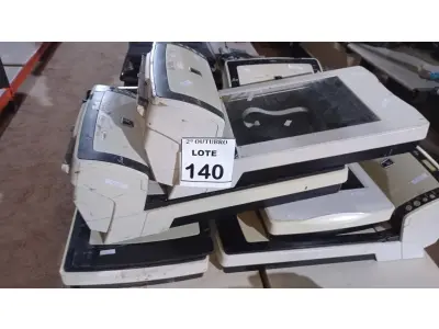 LOTE 140 - 05 SCANNERS MARCA FUJITSU. (NO ESTADO) ATENÇÃO! FAZER A VISITAÇÃO ANTES DE ARREMATAR, NÃO SABEMOS SE FUNCIONA, LEILÃO NÃO TEM GARANTIA E NEM DEVOLUÇÃO, SUJEITO A POSSÍVEIS AVARIAS VISÍVEIS/OCULTAS E/OU AUSÊNCIA DE COMPONENTES.
