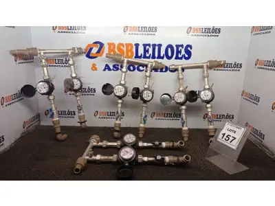 LOTE 157 - 08 HIDRÔMETROS. (NO ESTADO) ATENÇÃO! FAZER A VISITAÇÃO ANTES DE ARREMATAR, NÃO SABEMOS SE FUNCIONA, LEILÃO NÃO TEM GARANTIA E NEM DEVOLUÇÃO, SUJEITO A POSSÍVEIS AVARIAS VISÍVEIS/OCULTAS E/OU AUSÊNCIA DE COMPONENTES.