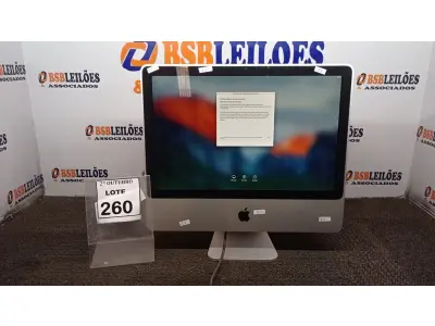 LOTE 260 - 01 IMAC APPLE. (NO ESTADO) ATENÇÃO! FAZER A VISITAÇÃO ANTES DE ARREMATAR, NÃO SABEMOS SE FUNCIONA, LEILÃO NÃO TEM GARANTIA E NEM DEVOLUÇÃO, SUJEITO A POSSÍVEIS AVARIAS VISÍVEIS/OCULTAS E/OU AUSÊNCIA DE COMPONENTES.