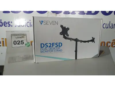 LOTE 025 - 01 SUPORTE DE MONITOR DUPLO SEVN DS2FSD. (NO ESTADO EM QUE SE ENCONTRA. SUJEITO A AVARIAS OCULTAS/VISÍVEIS.)