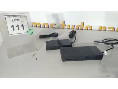 LOTE 111 - 01 DOCKING STATION DELL WD19 (NOVO).(NO ESTADO EM QUE SE ENCONTRA. SUJEITO A AVARIAS OCULTAS/VISÍVEIS.)