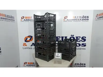 LOTE 262 - 10 CESTAS ORGANIZADORAS. (NO ESTADO) ATENÇÃO! FAZER A VISITAÇÃO ANTES DE ARREMATAR, NÃO SABEMOS SE FUNCIONA, LEILÃO NÃO TEM GARANTIA E NEM DEVOLUÇÃO, SUJEITO A POSSÍVEIS AVARIAS VISÍVEIS/OCULTAS E/OU AUSÊNCIA DE COMPONENTES.