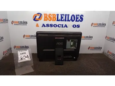 LOTE 204 - 01 ALL IN ONE MARCA AOC. (NO ESTADO) ATENÇÃO! FAZER A VISITAÇÃO ANTES DE ARREMATAR, NÃO SABEMOS SE FUNCIONA, LEILÃO NÃO TEM GARANTIA E NEM DEVOLUÇÃO, SUJEITO A POSSÍVEIS AVARIAS VISÍVEIS/OCULTAS E/OU AUSÊNCIA DE COMPONENTES.