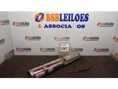 LOTE 287 - 01 BOMBA SUBMERSA. (NO ESTADO) ATENÇÃO! FAZER A VISITAÇÃO ANTES DE ARREMATAR, NÃO SABEMOS SE FUNCIONA, LEILÃO NÃO TEM GARANTIA E NEM DEVOLUÇÃO, SUJEITO A POSSÍVEIS AVARIAS VISÍVEIS/OCULTAS E/OU AUSÊNCIA DE COMPONENTES.
