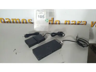 LOTE 105 - 01 DOCKING STATION DELL WD19 (NOVO).(NO ESTADO EM QUE SE ENCONTRA. SUJEITO A AVARIAS OCULTAS/VISÍVEIS.)